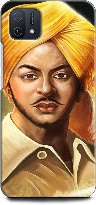 INDICRAFT Back Cover for OPPO A16K, CPH2349 BHAGAT SINGH, FREEDOM FIGHTER, INDIAN, NATIONAL  (Multicolor, Shock Proof, Pack of: 1)