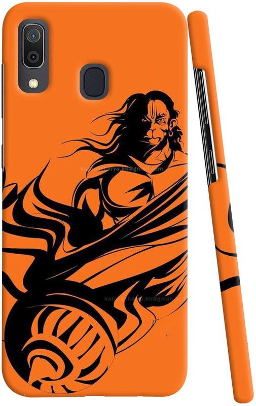 RC GRAPHICS Back Cover for Samsung Galaxy A30  (Black, Orange, Pack of: 1)