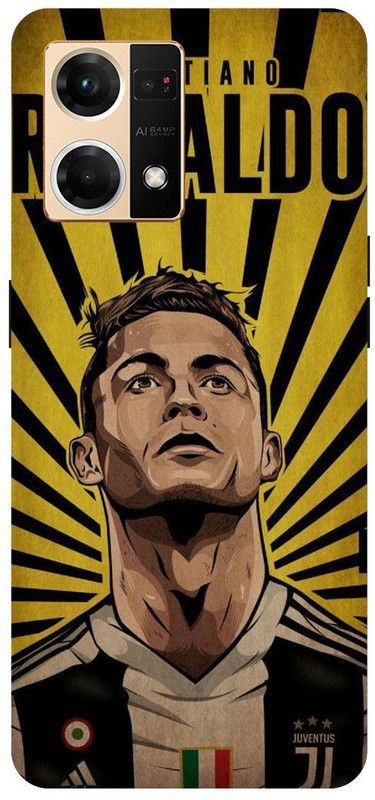 THE NARAYANA COLLECTIONS Back Cover for OPPO RENO 7- CPH2363-CRISTIOANO,RONALDO,FOOTBALL,SPORTS  (Multicolor, Hard Case, Pack of: 1)