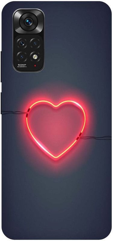 THE NARAYANA COLLECTIONS Back Cover for REDMI NOTE 11-LOVE,HEART,SIGN,COUPLE,CUTE,LIFE,LINE  (Multicolor, Hard Case, Pack of: 1)