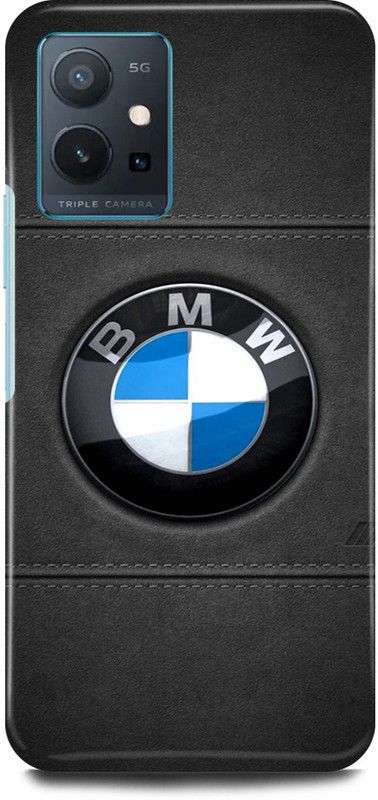 play fast Back Cover for Vivo y75 5G, V2142 BMW, LOGO, SIGN, AMBLEM, CAR  (Grey, Hard Case, Pack of: 1)