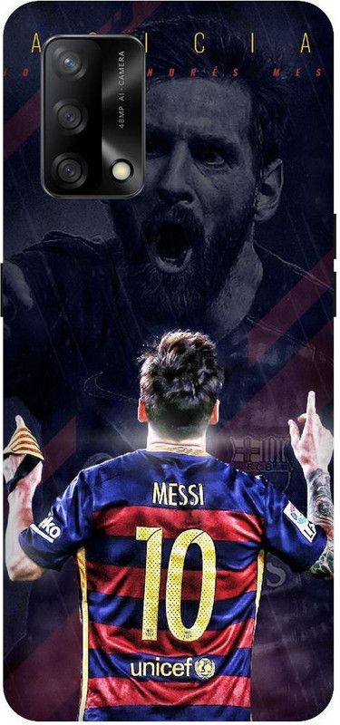 SAVETREE Back Cover for Oppo F19, CPH2219, Oppo F19s, CPH2223, Football, Messi  (Multicolor, 3D Case, Pack of: 1)