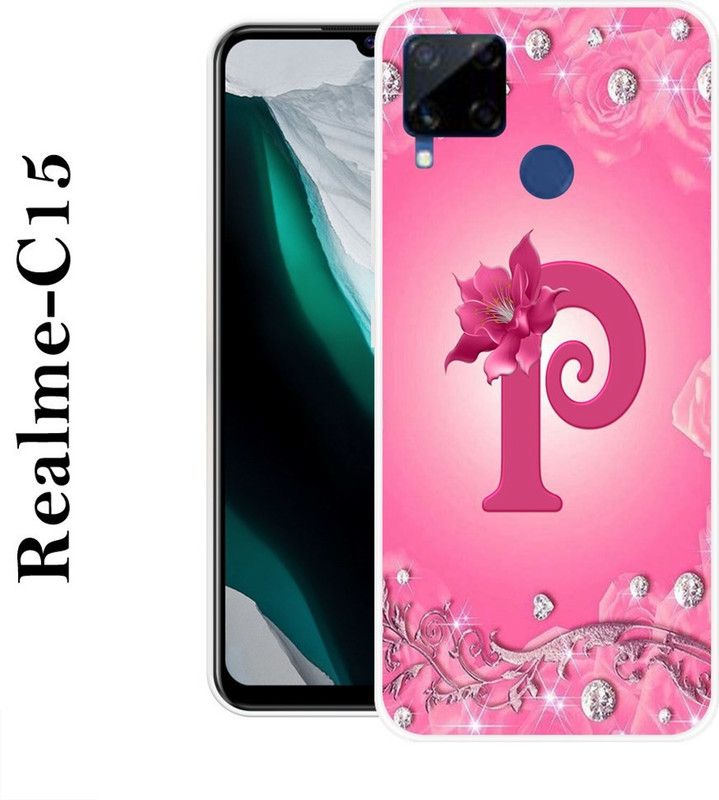 Sswastik Back Cover for Realme C15  (Pink, Grip Case, Silicon)