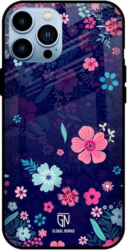 GLOBAL NOMAD Back Cover for Apple iPhone 13 Pro  (Blue, Grip Case, Silicon, Pack of: 1)