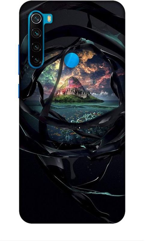 Coverland Back Cover for Mi Redmi Note 8  (Black)