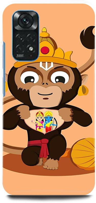 play fast Back Cover for Redmi Note 11 HANUMAN, JI, MARUTI, BAJRANG, BALI, CARTOON  (Multicolor, Hard Case, Pack of: 1)
