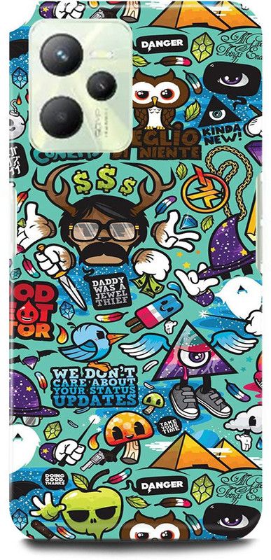 play fast Back Cover for Realme C35, RMX3511 CARY, LOGOS, DESIGN, ART, ABSTRACT, ART  (Multicolor, Hard Case, Pack of: 1)