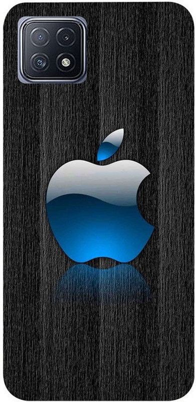Golden Mask Back Cover for Sky Hawk Back Cover For Oppo A73 (5G) Blue Apple  (Multicolor, Waterproof, Silicon, Pack of: 1)