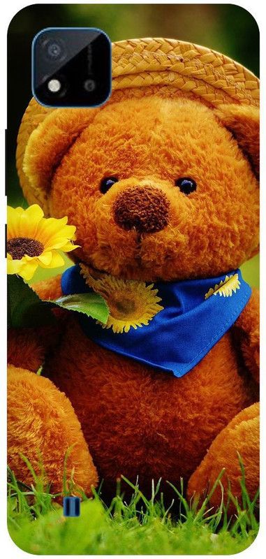 Zaplab Back Cover for Realme C20, RMX3063 / RMX3061 Love Teddy Beer Printed Back Cover  (Multicolor, Hard Case, Pack of: 1)