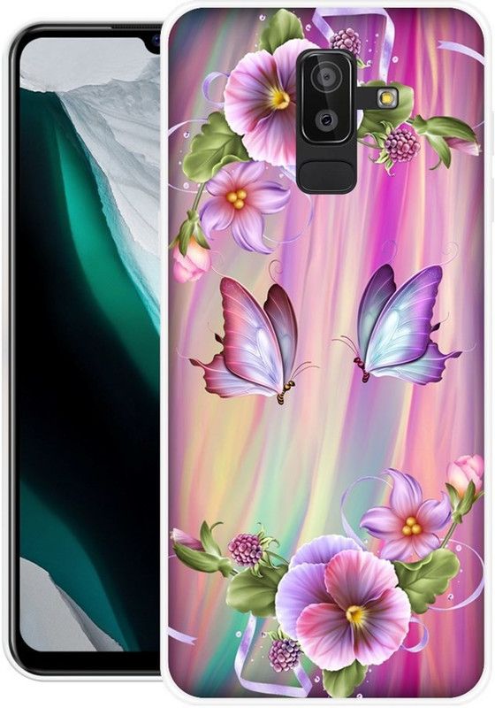 redfly Back Cover for Samsung Galaxy J8, Samsung J8  (Multicolor, Grip Case, Silicon)