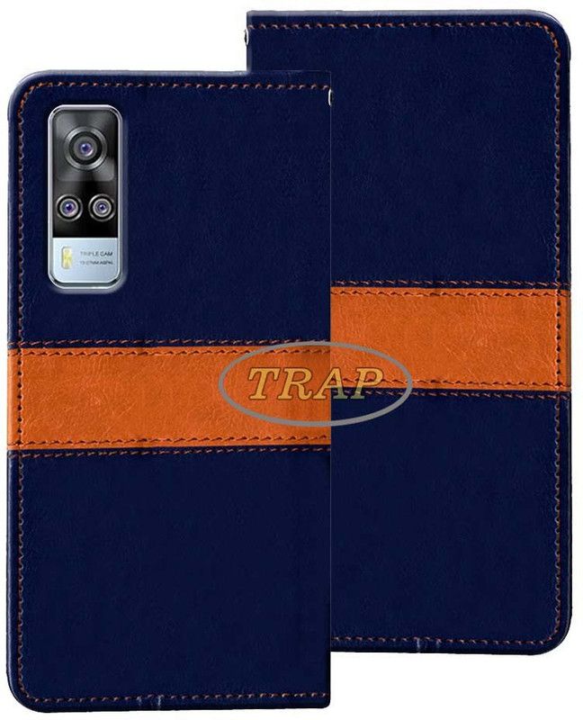 Trap Back Cover for Vivo Y53S  (Multicolor, Cases with Holder)