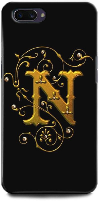 GRAFIQE Back Cover for OPPO A3s/ N Name Back Cover, N Letter Symbols, N Letter, N Alphabet  (Multicolor, Shock Proof, Pack of: 1)