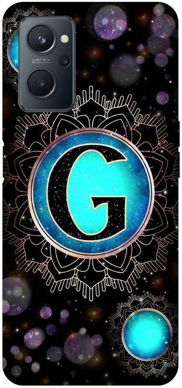 COVERJET Back Cover for OPPO K10- CPH2373-G- NAME- LETTER- ALPHABET- PATTERN  (Blue, Hard Case, Pack of: 1)