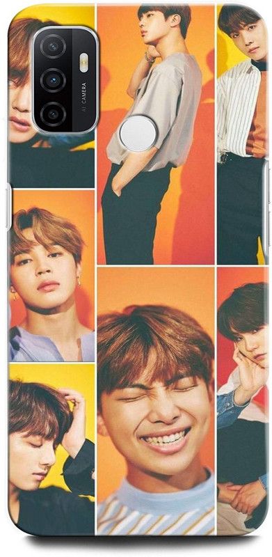 ORBIQE Back Cover for OPPO A53 CPH2127 BTS X ARMYJUNGSHOOK, KOREAN, HEARTBEAT, BTS, BEAT, SINGER  (Multicolor, Shock Proof, Pack of: 1)
