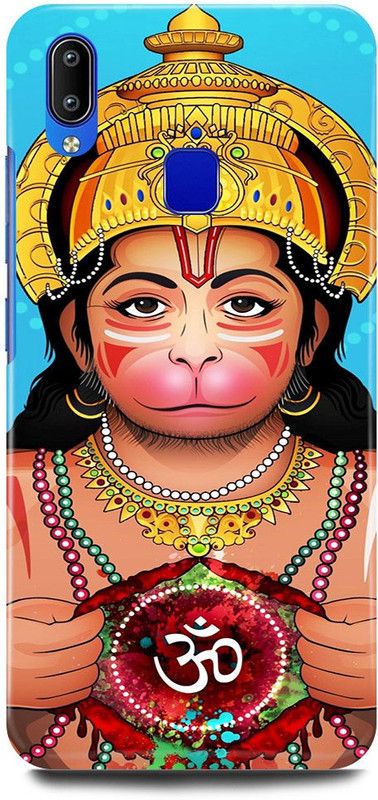 JUGGA Back Cover for Vivo Y91, 1811, HANUMAN, JI, MARUTI, BAJRANG, BALI, BALAJI, JAI SHREE RAM  (Gold, Hard Case, Pack of: 1)