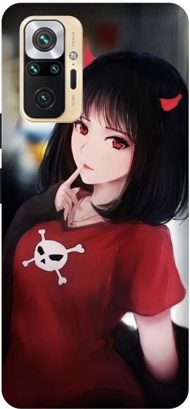 GRAFIQE Back Cover for REDMI Note 10 Pro M2101K6P ANIME GIRL, NIGHT SKY, NATURE, LOVE, SWEET GIRL  (Multicolor, Shock Proof, Pack of: 1)