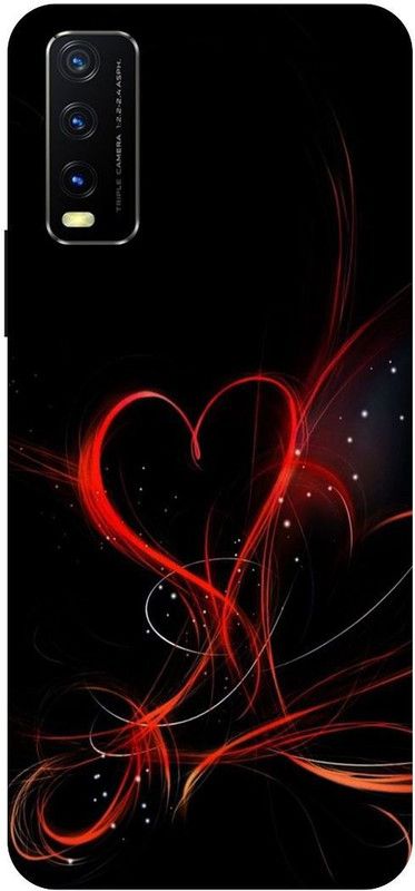 Zaplab Back Cover for Vivo Y20i, V2027 Heart Printed  (Multicolor, Hard Case, Pack of: 1)