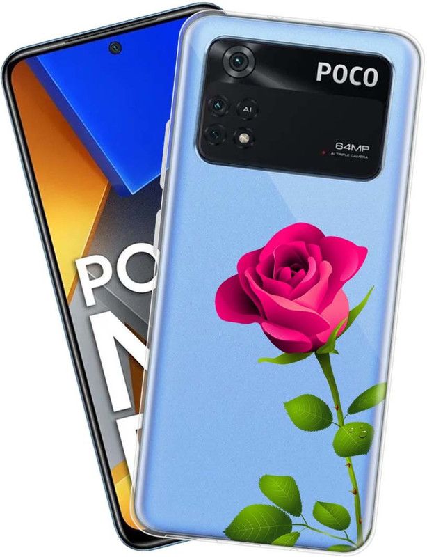 Flipkart SmartBuy Back Cover for Poco M4 Pro  (Blue, Pink, Grip Case, Silicon, Pack of: 1)