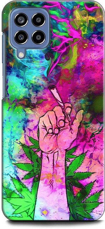 WallCraft Back Cover for SAMSUNG Galaxy M33 5G SMOKING, TRIPPY, STONER, COLORFULL, TEXTURE, ABSTRACT  (Multicolor, Dual Protection, Pack of: 1)