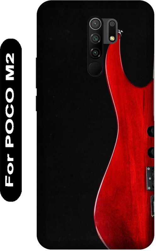 KARJUN Back Cover for POCO M2 ,Guitar Printed Mobile case cover  (Multicolor, 3D Case, Pack of: 1)
