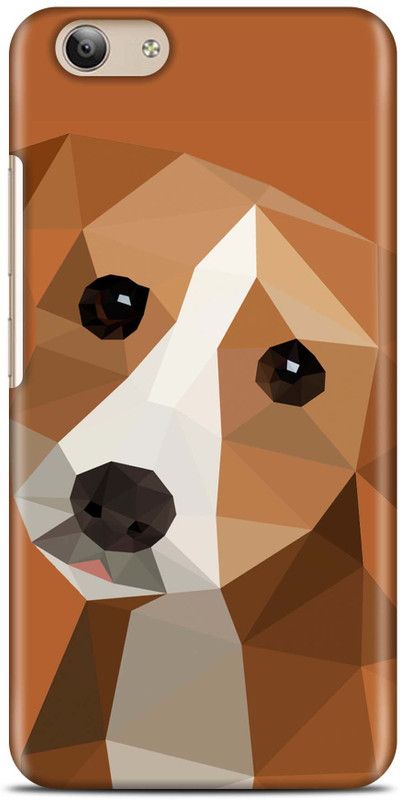Sankee Back Cover for VIVO Y53  (Brown, White, Hard Case)