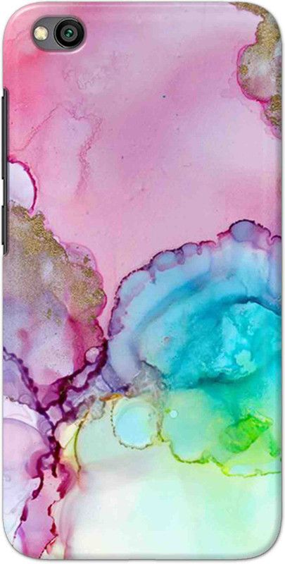 NDCOM Back Cover for Redmi Go Colors Marble Printed  (Multicolor, Hard Case)