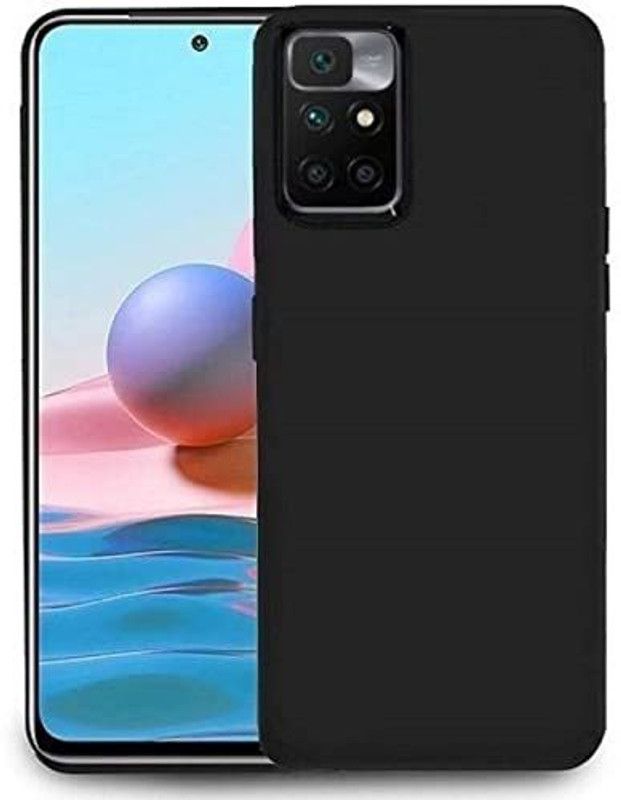 Foncase Back Cover for Mi Redmi 10 Prime Camera Protection Back Cover  (Black, Grip Case, Silicon, Pack of: 1)