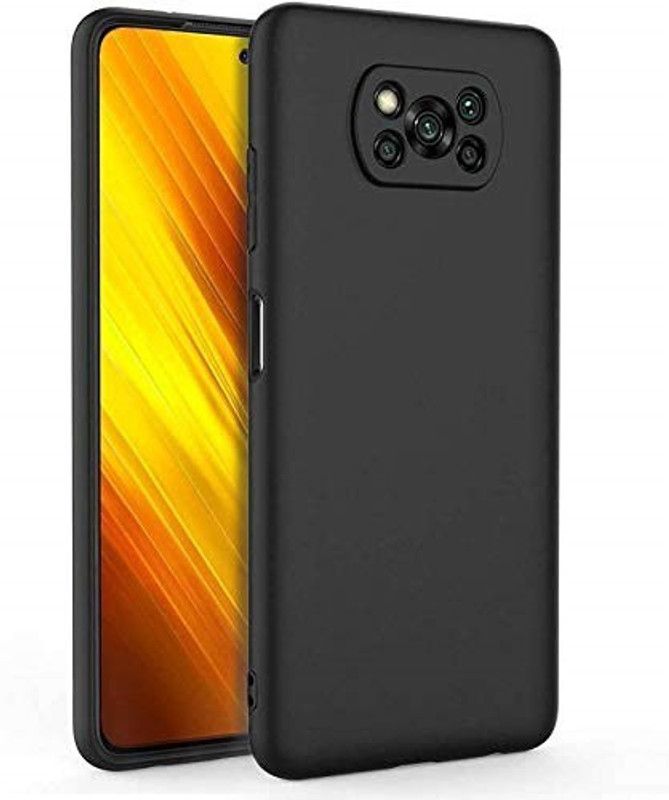 Chronic Back Cover for POCO X3  (Black, Shock Proof, Pack of: 1)