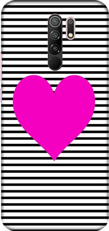 PNBEE Back Cover for Xiaomi Redmi 9 Prime - Heart Print  (Multicolor, Hard Case, Pack of: 1)