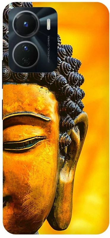 COVERJET Back Cover for VIVO Y16-GOLDEN- GAUTAM- BUDHHA- ART  (Multicolor, Hard Case, Pack of: 1)