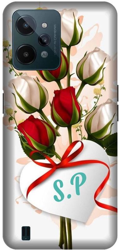 VS PRINT LINK Back Cover for Realme C31 , RMX3501 ,SP, S LOVES P, SP NAME, SP Love Printed  (White, Hard Case, Pack of: 1)