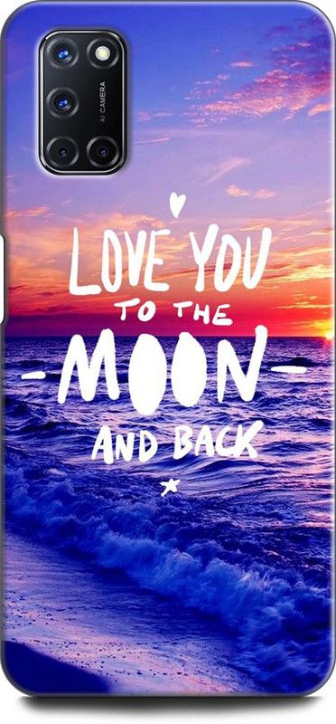 KEYCENT Back Cover for OPPO A52, CPH2061 LOVE YOU, LOVE, MOON, NATURE, RRLIGIOUS, POSITIVE  (Multicolor, Shock Proof, Pack of: 1)