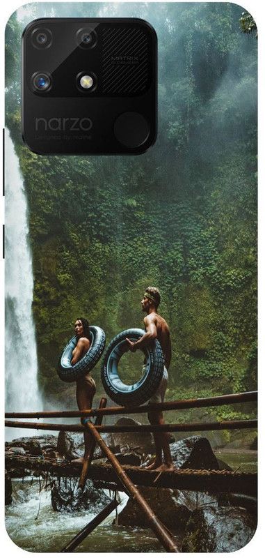 Bluvver Back Cover for Realme Narzo 50A, RMX3430, Printed Love Coupel Back Cover  (Multicolor, Hard Case, Pack of: 1)