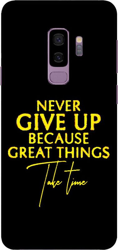 TRUEMAGNET Back Cover for Samsung Galaxy S9 Plus  (Black, Yellow, Hard Case)