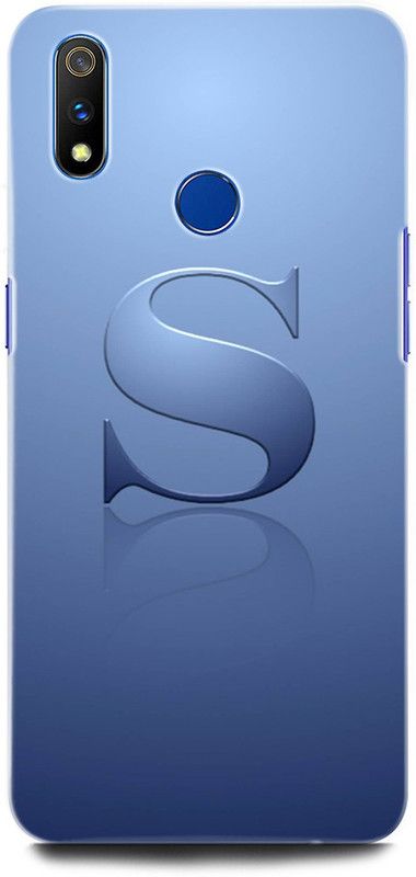 ORBIQE Back Cover for Realme 3i RMX1827 S, S LETTER, S ALPHABET, DESIGN, S NAME  (Multicolor, Hard Case, Pack of: 1)