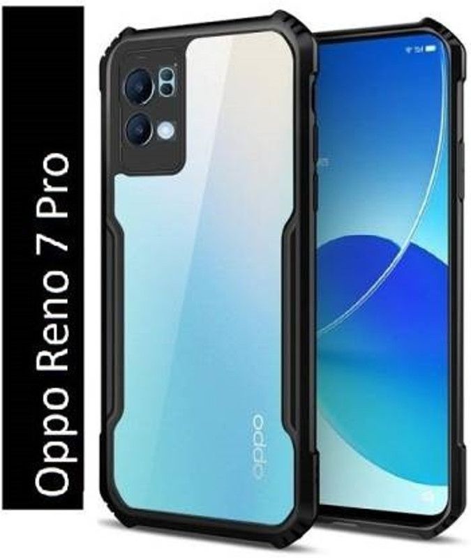 DSCASE Back Cover for Oppo Reno 7 Pro 5G  (Black, Shock Proof, Pack of: 1)