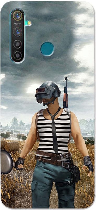 METOO Back Cover for Realme 5s, Pubg Design Back Cover Print : 26  (Multicolor, Dual Protection, Silicon)