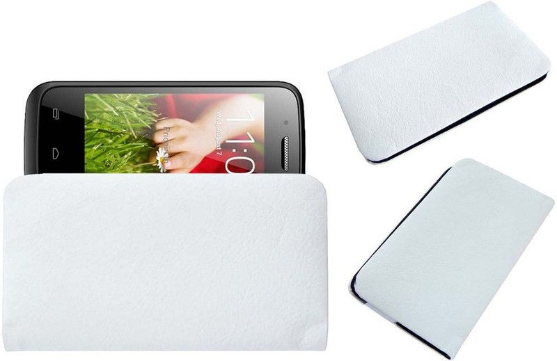 ACM Pouch for Adcom Kitkat A35+ Plus  (White, Cases with Holder, Pack of: 1)