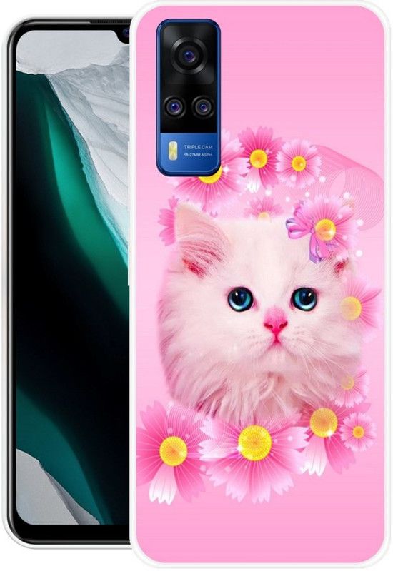FITCART Back Cover for Vivo Y51 2020  (Multicolor, Grip Case, Silicon, Pack of: 1)