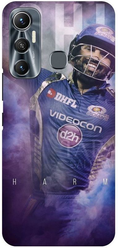 FIKORA Back Cover for Infinix Hot 11, X662, ROHIT, SHARMA, INDIAN, PLAYER, MUMBAIINDIANS  (Purple, Hard Case, Pack of: 1)