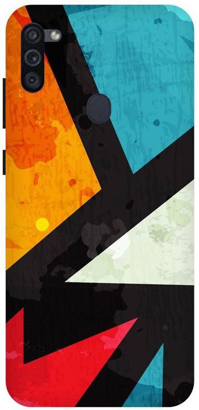 URCHIN Back Cover for Samsung M11 abstract, texture, wall, colours, simple  (Multicolor, Shock Proof, Pack of: 1)