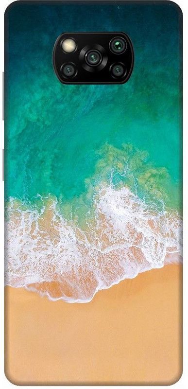 URCHIN Back Cover for Poco X3 ocean, sea, green sea, iphone, wallpaper, water  (Multicolor, Shock Proof, Pack of: 1)