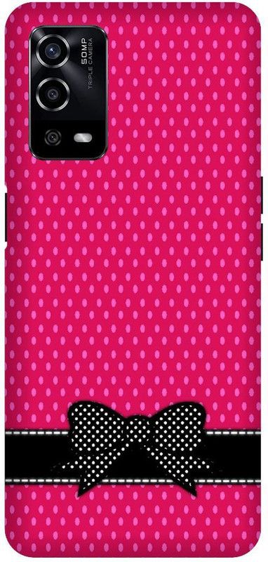 UMPRINT Back Cover for Oppo A55/CPH2325, Dots Print Dot Ribbon Printed Back Cover  (Multicolor, Hard Case, Pack of: 1)