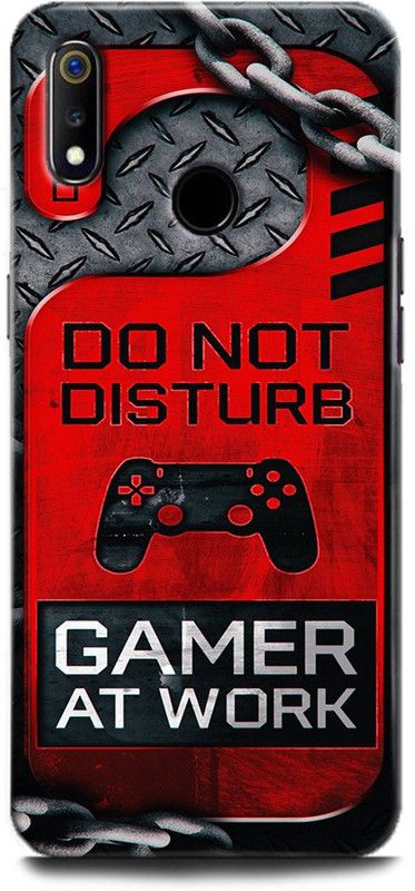 Afterglow Back Cover for Realme 3 DO NOT DISTURB, QUOTES  (Multicolor, Shock Proof, Pack of: 1)
