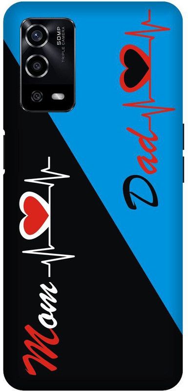 UMPRINT Back Cover for Oppo A55/CPH2325, Mom Dad Motivational Printed Back Cover  (Multicolor, Hard Case, Pack of: 1)