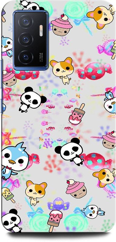 ORBIQE Back Cover for Vivo V23e 5G NEON TRAP BOY, PANDA, GALAXY, GAME OVER  (Multicolor, Hard Case, Pack of: 1)