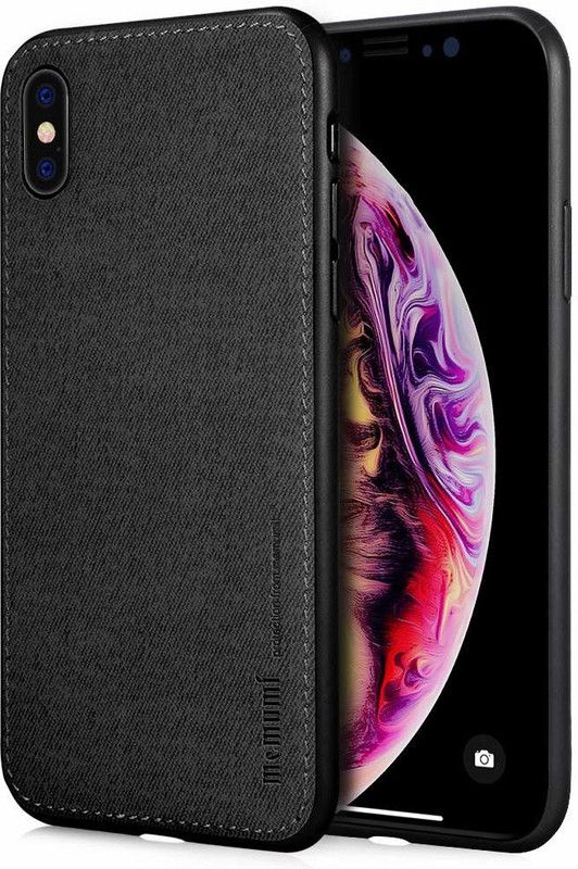 Memumi Back Cover for Apple iPhone XS Max  (Black, Grip Case)