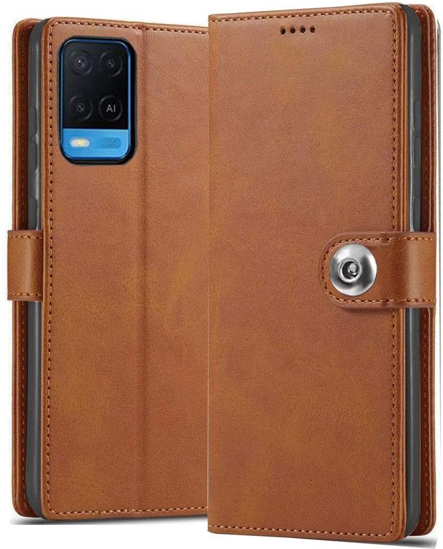 GoldKart Back Cover for Oppo A54  (Brown, Dual Protection, Pack of: 1)