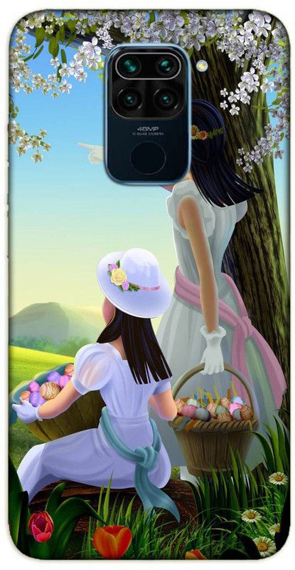 iprinto Back Cover for Mi Redmi Note 9 Cartoon Back Cover  (Green, Hard Case, Pack of: 1)