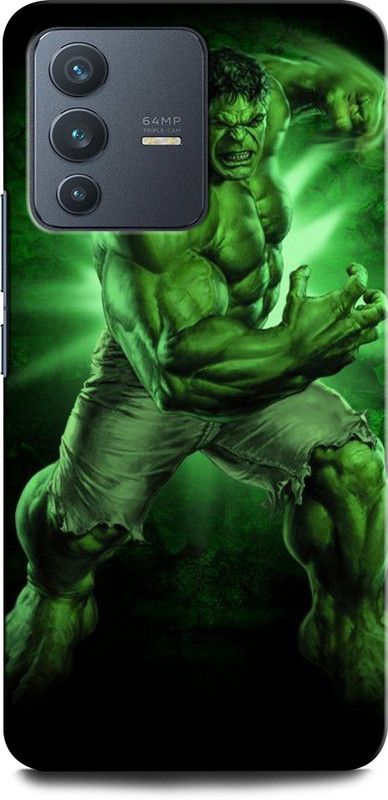 GRAFIQE Back Cover for Vivo V23 5G HULK, ANGRY HULK, HULK FACE, AVENGER, MARVEL, SUPERHERO  (Multicolor, Shock Proof, Pack of: 1)